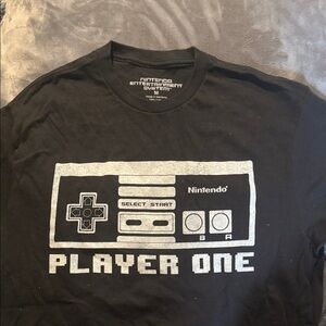 Nintendo Black T-Shirt with Retro Controller Design